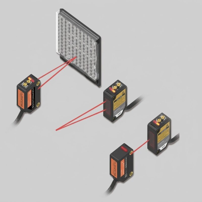 Photoelectric Laser Sensor for Precise Industrial Detection