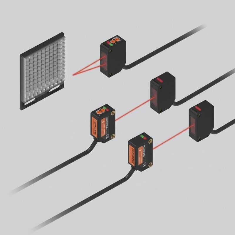 LS200 Square Photoelectric Sensor for Industrial Automation